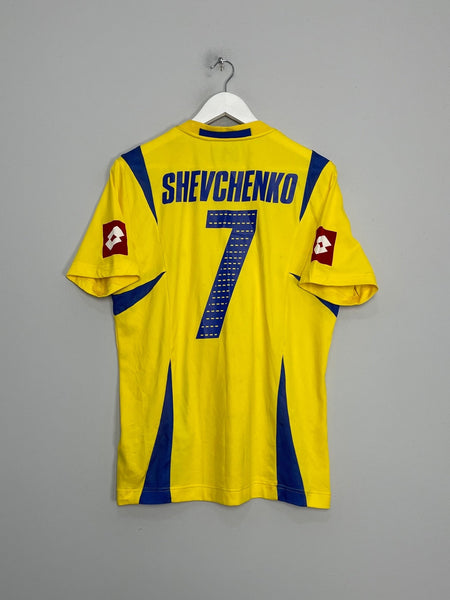 極美品 2006 代表 シェフチェンコ ゲームシャツ lotto 2006/08 UKRAINE SHEVCHENKO #7 HOME SHIRT (XL) LOTTO – Cult Kits