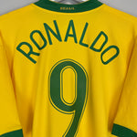 2006/07 BRAZIL RONALDO #9 *BNWT* HOME SHIRT (XXXL) NIKE R9 NAZARIO ICON YELLOW GREEN