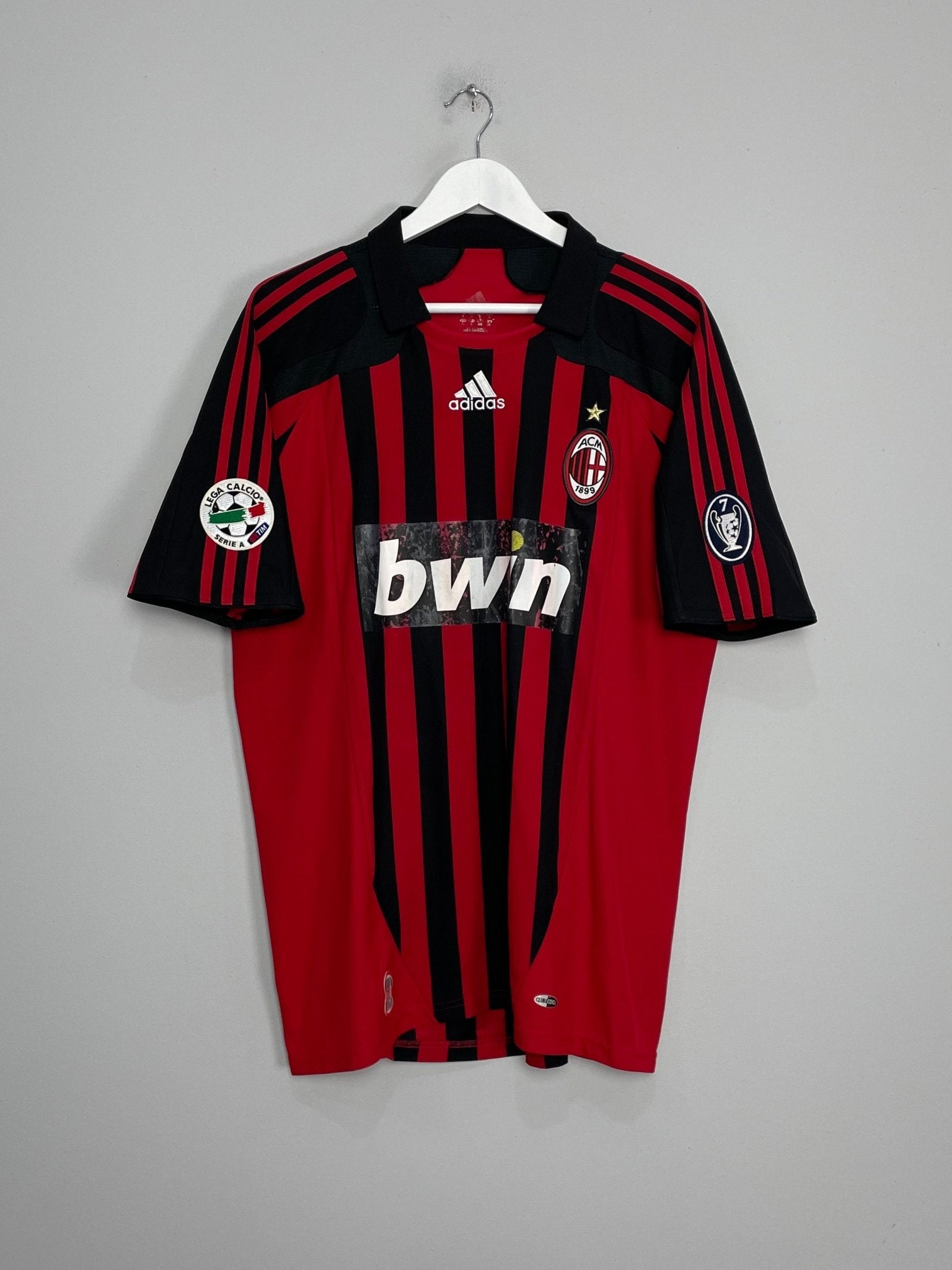 Shop 2007/08 AC MILAN KAKA #22 C/L HOME SHIRT (L) ADIDAS, classic football shirts, vintage football shirts & retro soccer jerseys at Cult Kits