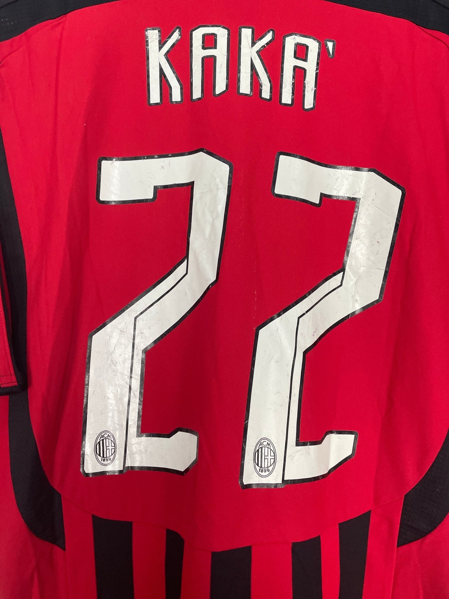 Shop 2007/08 AC MILAN KAKA #22 HOME SHIRT (L) ADIDAS, classic football shirts, vintage football shirts & retro soccer jerseys at Cult Kits