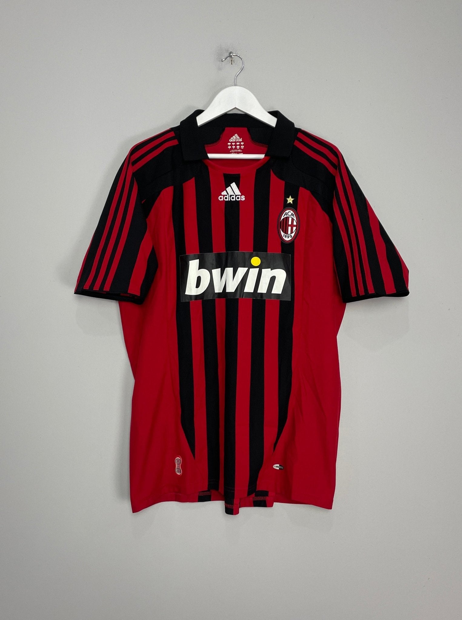Shop 2007/08 AC MILAN KAKA #22 HOME SHIRT (L) ADIDAS, classic football shirts, vintage football shirts & retro soccer jerseys at Cult Kits