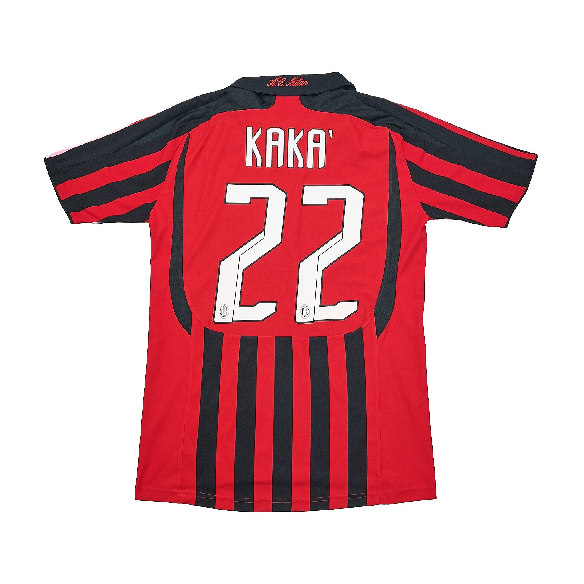 Buy 2007/08 AC MILAN KAKA 22 HOME SHIRT (M) ADIDAS ~ Free worldwide shipping available ~ Authentic Vintage Football Shirts from Cult Kits