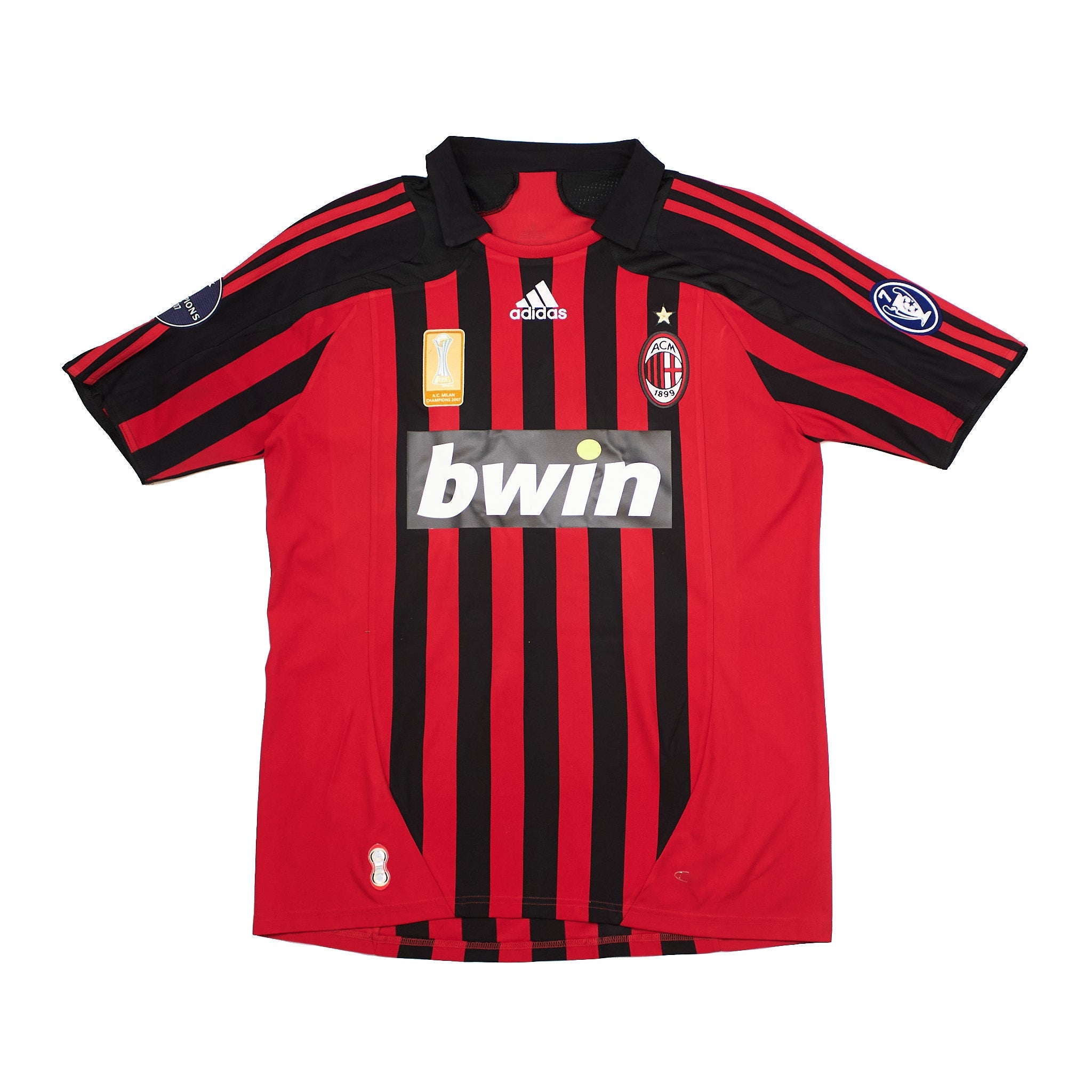 Buy 2007/08 AC Milan Kaka 22 Home Shirt (M) Adidas ~ Free worldwide shipping ~ Authentic Vintage Football Shirts from Cult Kits