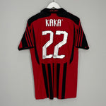 Shop 2007/08 AC MILAN KAKA #22 HOME SHIRT (S) ADIDAS, classic football shirts, vintage football shirts & retro soccer jerseys at Cult Kits