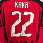 Shop 2007/08 AC MILAN KAKA #22 HOME SHIRT (S) ADIDAS, classic football shirts, vintage football shirts & retro soccer jerseys at Cult Kits