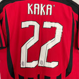 Shop 2007/08 AC MILAN KAKA #22 HOME SHIRT (S) ADIDAS, classic football shirts, vintage football shirts & retro soccer jerseys at Cult Kits