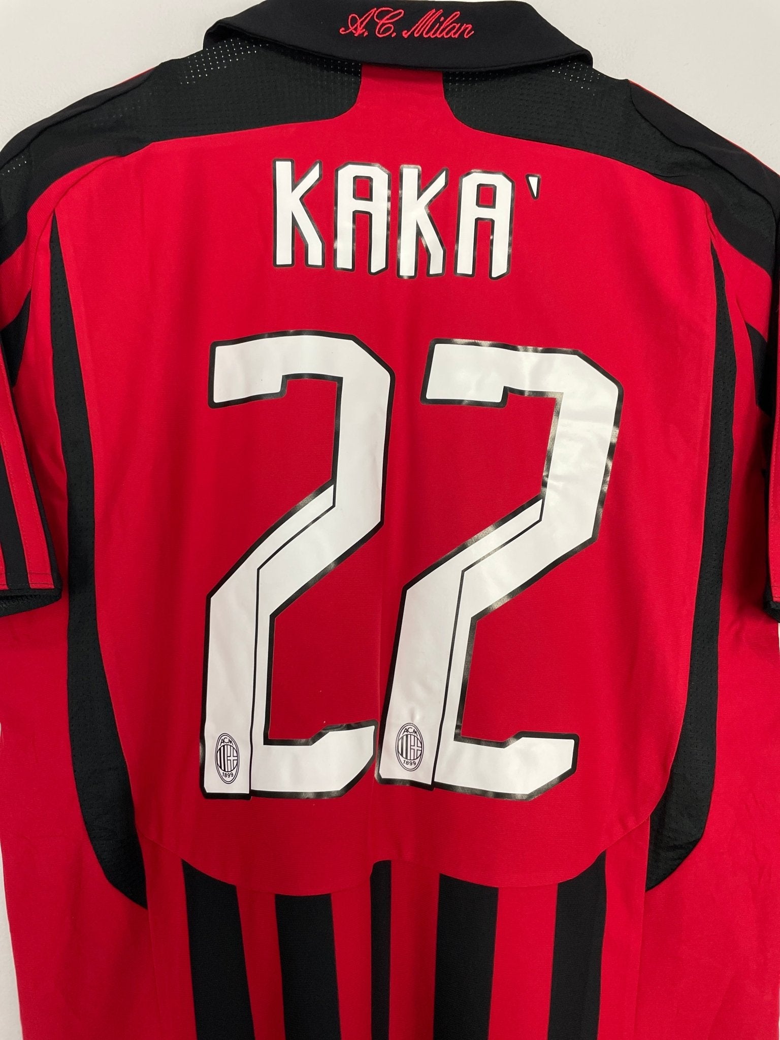 Shop 2007/08 AC MILAN KAKA #22 HOME SHIRT (S) ADIDAS, classic football shirts, vintage football shirts & retro soccer jerseys at Cult Kits