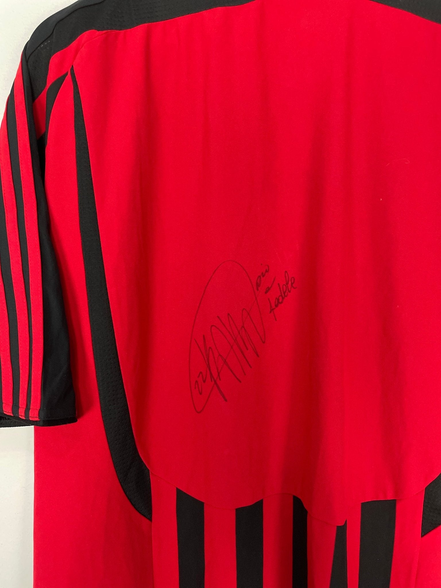 Shop 2007/08 AC MILAN *KAKA SIGNED* HOME SHIRT (XL) ADIDAS, classic football shirts, vintage football shirts & retro soccer jerseys at Cult Kits
