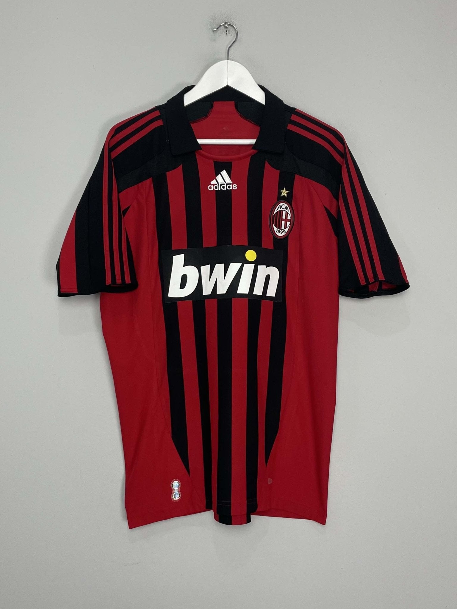 Shop 2007/08 AC MILAN MALDINI #3 HOME SHIRT (L) ADIDAS, classic football shirts, vintage football shirts & retro soccer jerseys at Cult Kits