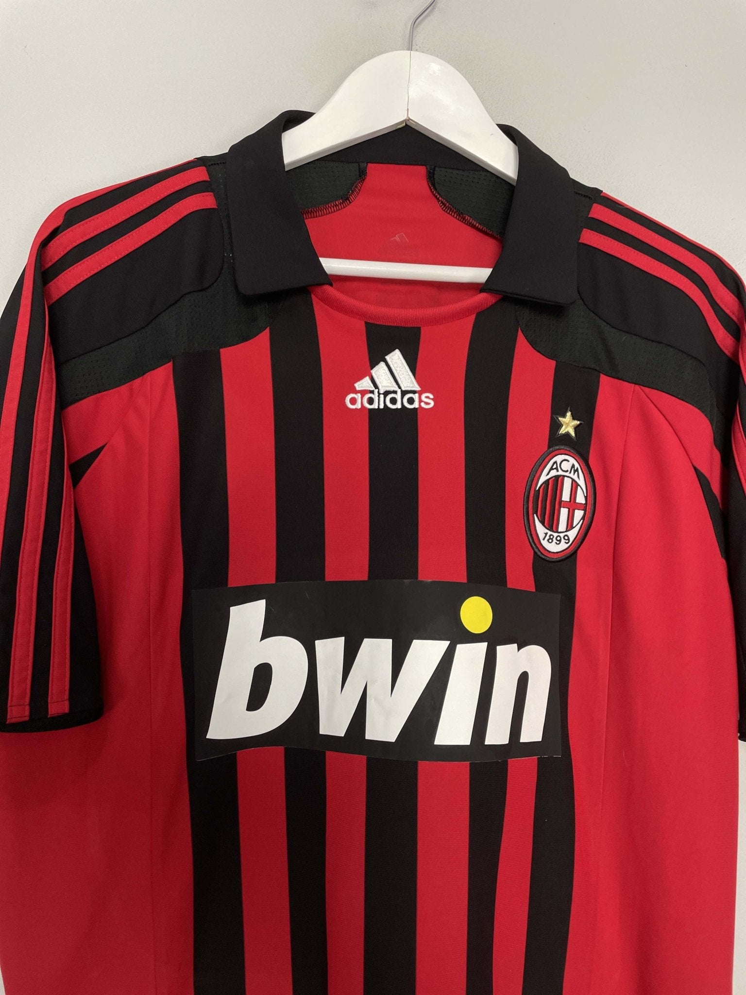 Shop 2007/08 AC MILAN MALDINI #3 HOME SHIRT (L) ADIDAS, classic football shirts, vintage football shirts & retro soccer jerseys at Cult Kits
