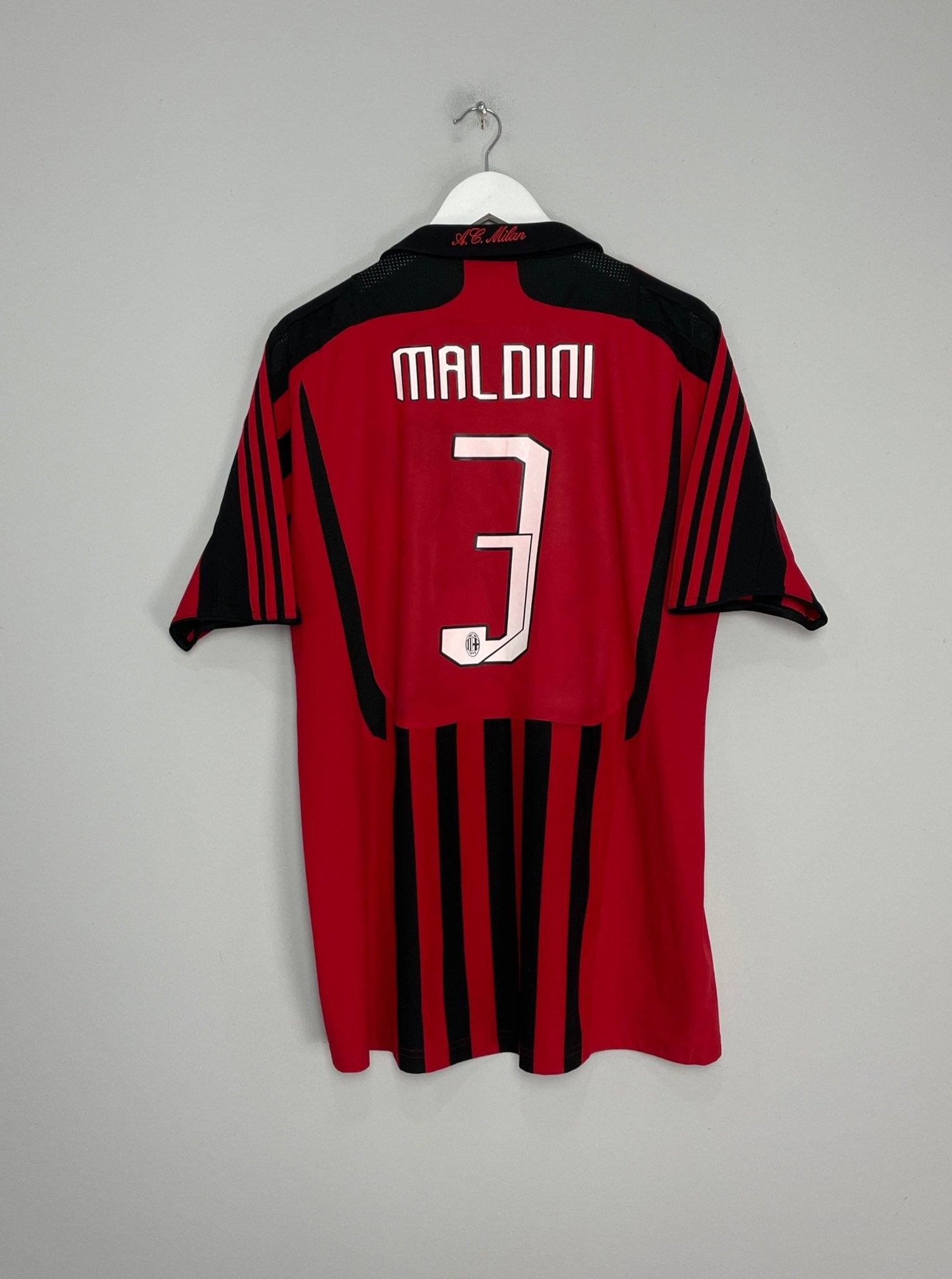 2007/08 AC MILAN MALDINI #3 HOME SHIRT (L) ADIDAS – Cult Kits