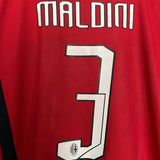 Shop 2007/08 AC MILAN MALDINI #3 HOME SHIRT (L) ADIDAS, classic football shirts, vintage football shirts & retro soccer jerseys at Cult Kits