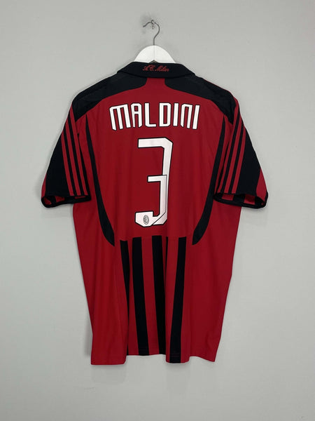adidas ACミラン JAPAN2007 MALDINI 3 2007/08 AC MILAN MALDINI #3 HOME SHIRT (L) ADIDAS – Cult Kits