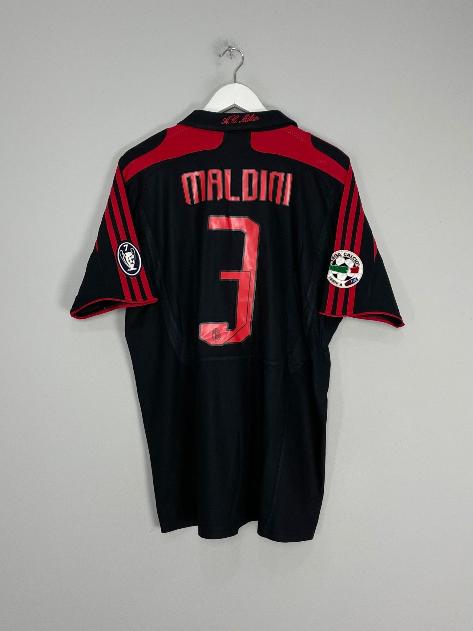 Shop 2007/08 AC MILAN MALDINI #3 THIRD SHIRT (L) ADIDAS, classic football shirts, vintage football shirts & retro soccer jerseys at Cult Kits