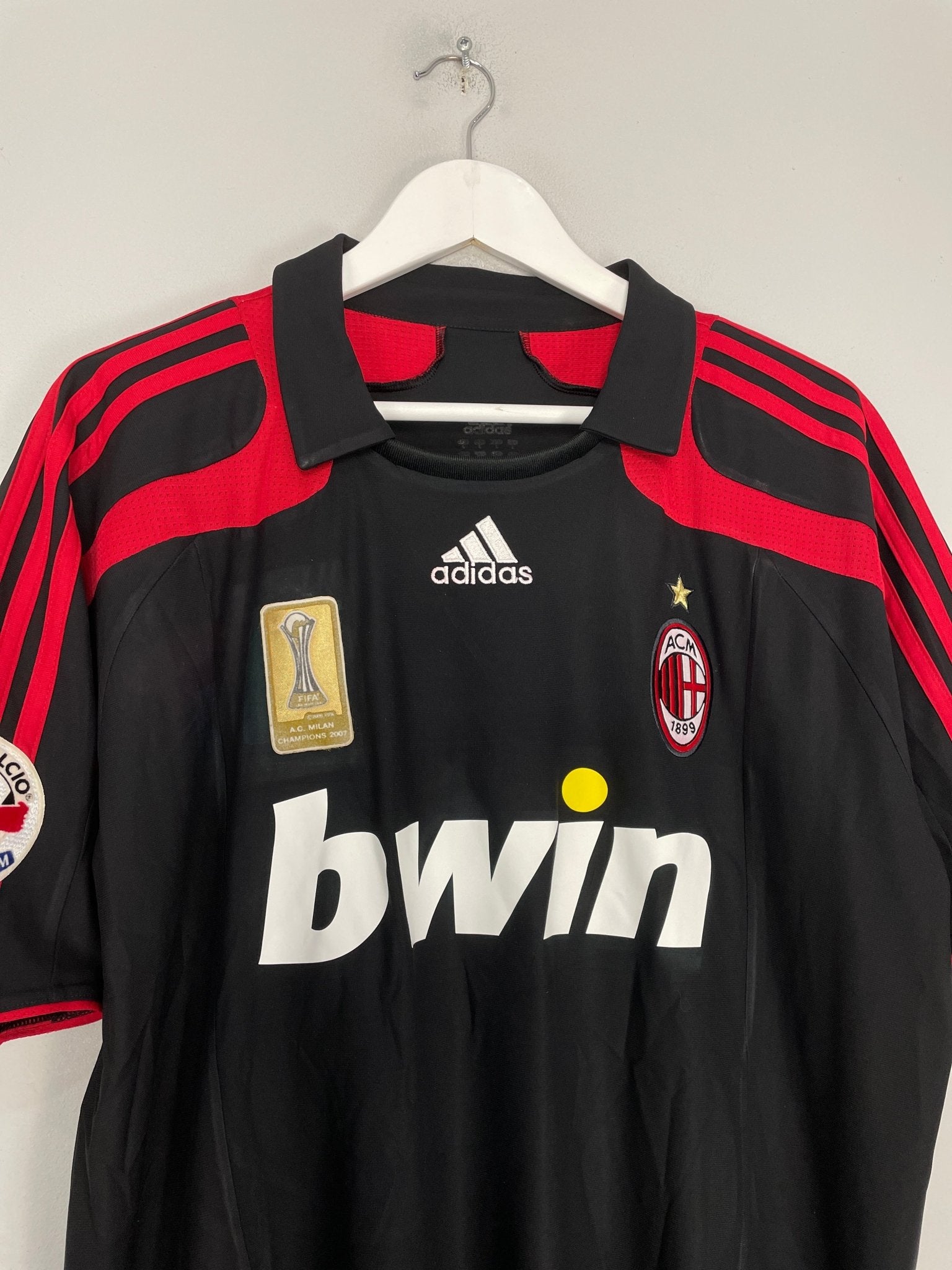 Shop 2007/08 AC MILAN MALDINI #3 THIRD SHIRT (L) ADIDAS, classic football shirts, vintage football shirts & retro soccer jerseys at Cult Kits