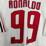 Shop 2007/08 AC MILAN RONALDO #99 AWAY SHIRT (L) ADIDAS, classic football shirts, vintage football shirts & retro soccer jerseys at Cult Kits