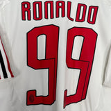Shop 2007/08 AC MILAN RONALDO #99 AWAY SHIRT (L) ADIDAS, classic football shirts, vintage football shirts & retro soccer jerseys at Cult Kits