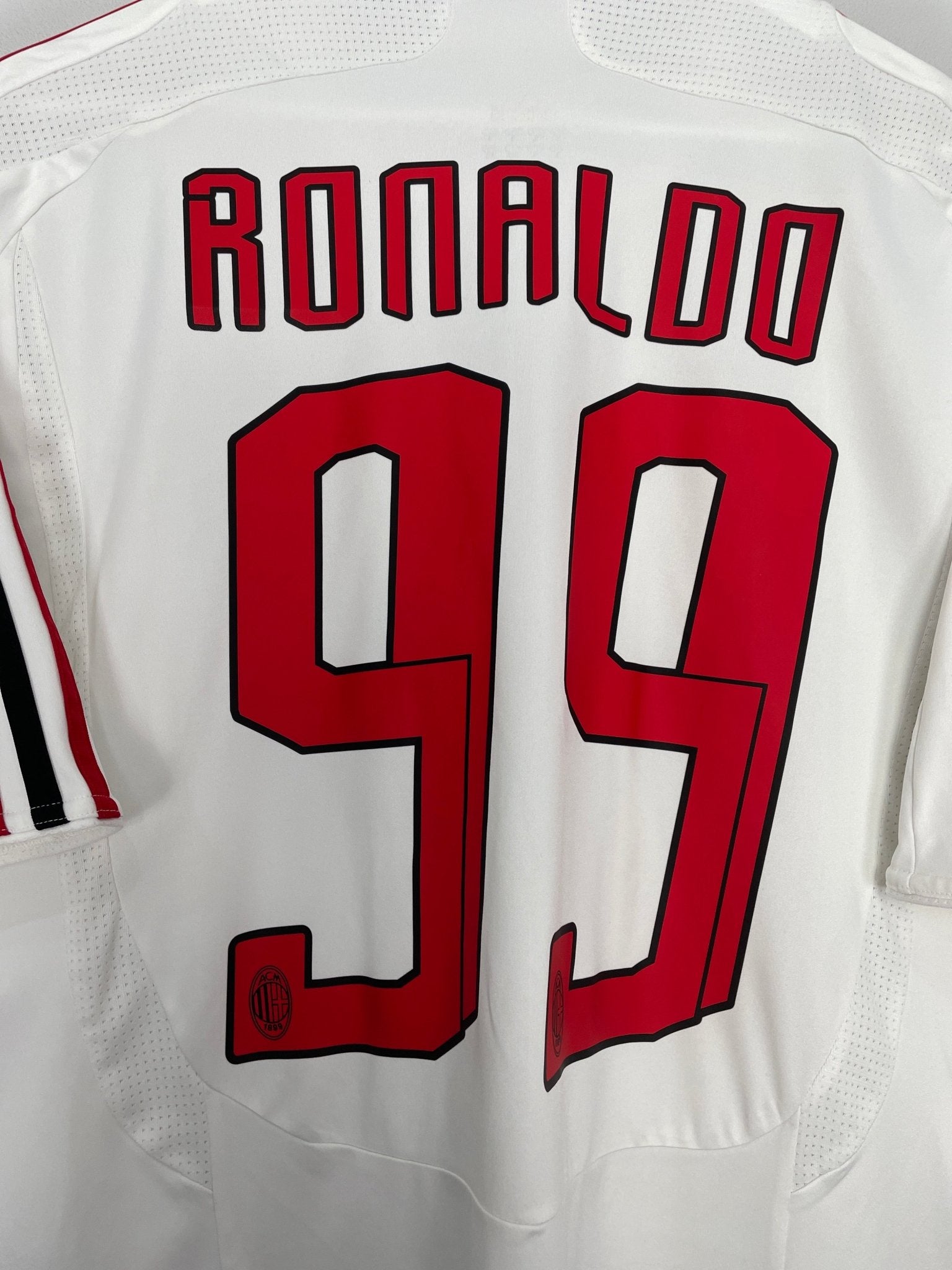 Shop 2007/08 AC MILAN RONALDO #99 AWAY SHIRT (L) ADIDAS, classic football shirts, vintage football shirts & retro soccer jerseys at Cult Kits