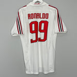 Shop 2007/08 AC MILAN RONALDO #99 AWAY SHIRT (M) ADIDAS, classic football shirts, vintage football shirts & retro soccer jerseys at Cult Kits