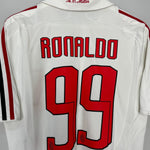 Shop 2007/08 AC MILAN RONALDO #99 AWAY SHIRT (M) ADIDAS, classic football shirts, vintage football shirts & retro soccer jerseys at Cult Kits