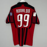 Shop 2007/08 AC MILAN RONALDO #99 HOME SHIRT (L) ADIDAS, classic football shirts, vintage football shirts & retro soccer jerseys at Cult Kits