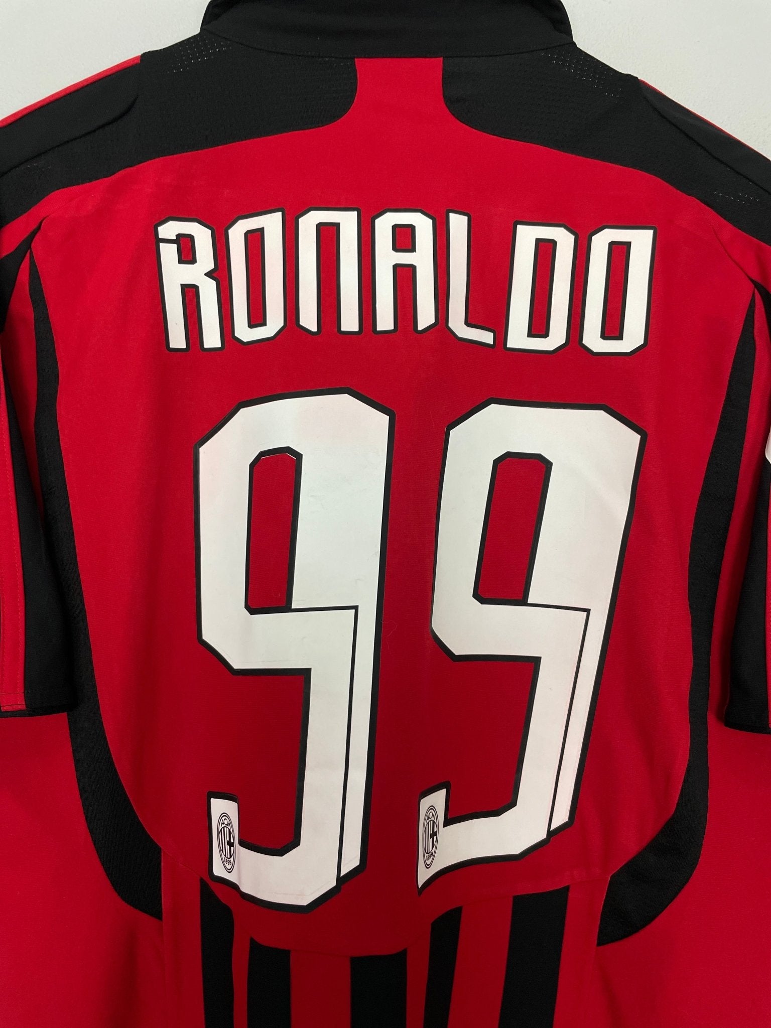 Shop 2007/08 AC MILAN RONALDO #99 HOME SHIRT (L) ADIDAS, classic football shirts, vintage football shirts & retro soccer jerseys at Cult Kits