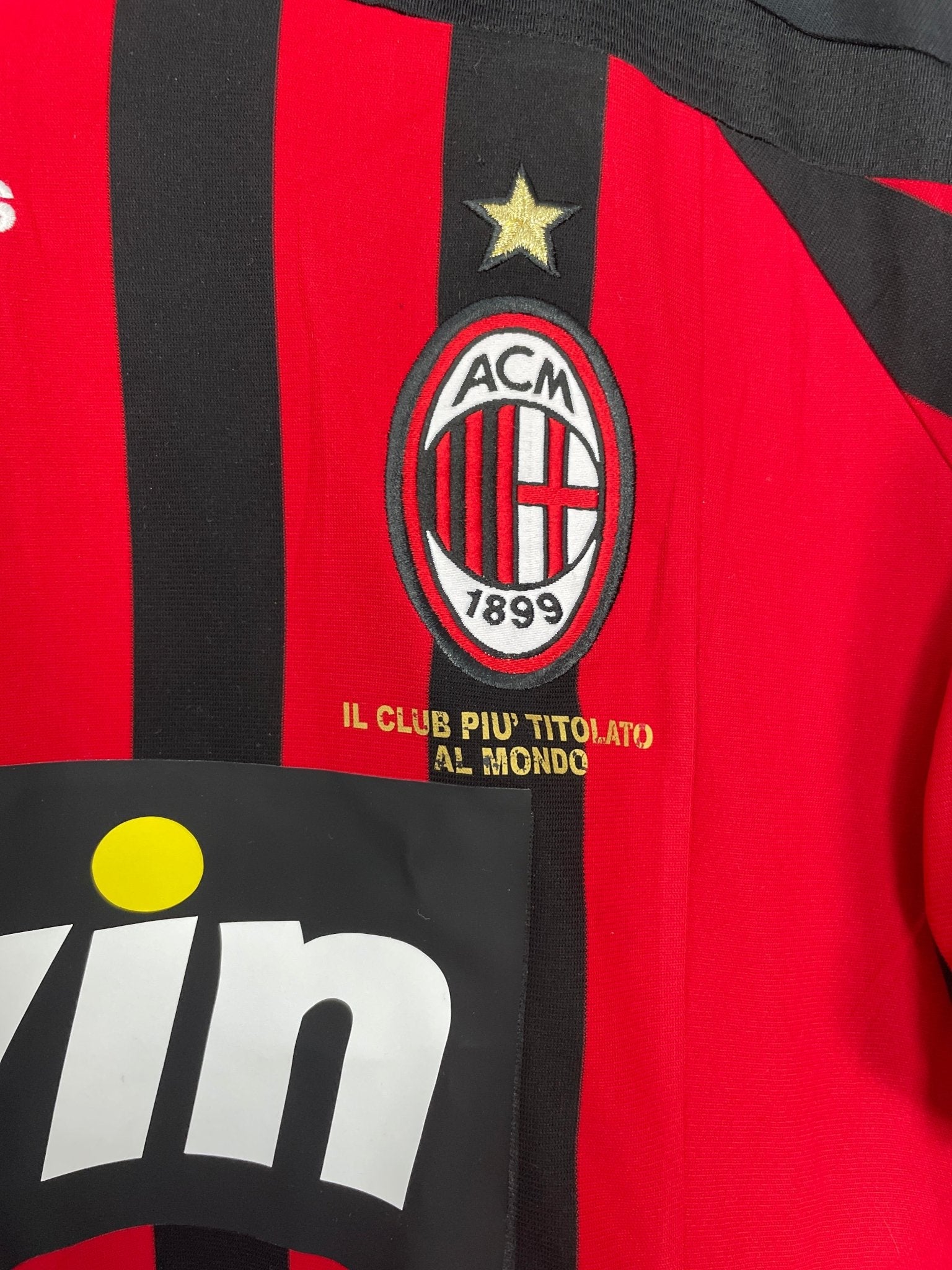 Shop 2007/08 AC MILAN RONALDO #99 HOME SHIRT (M) ADIDAS, classic football shirts, vintage football shirts & retro soccer jerseys at Cult Kits