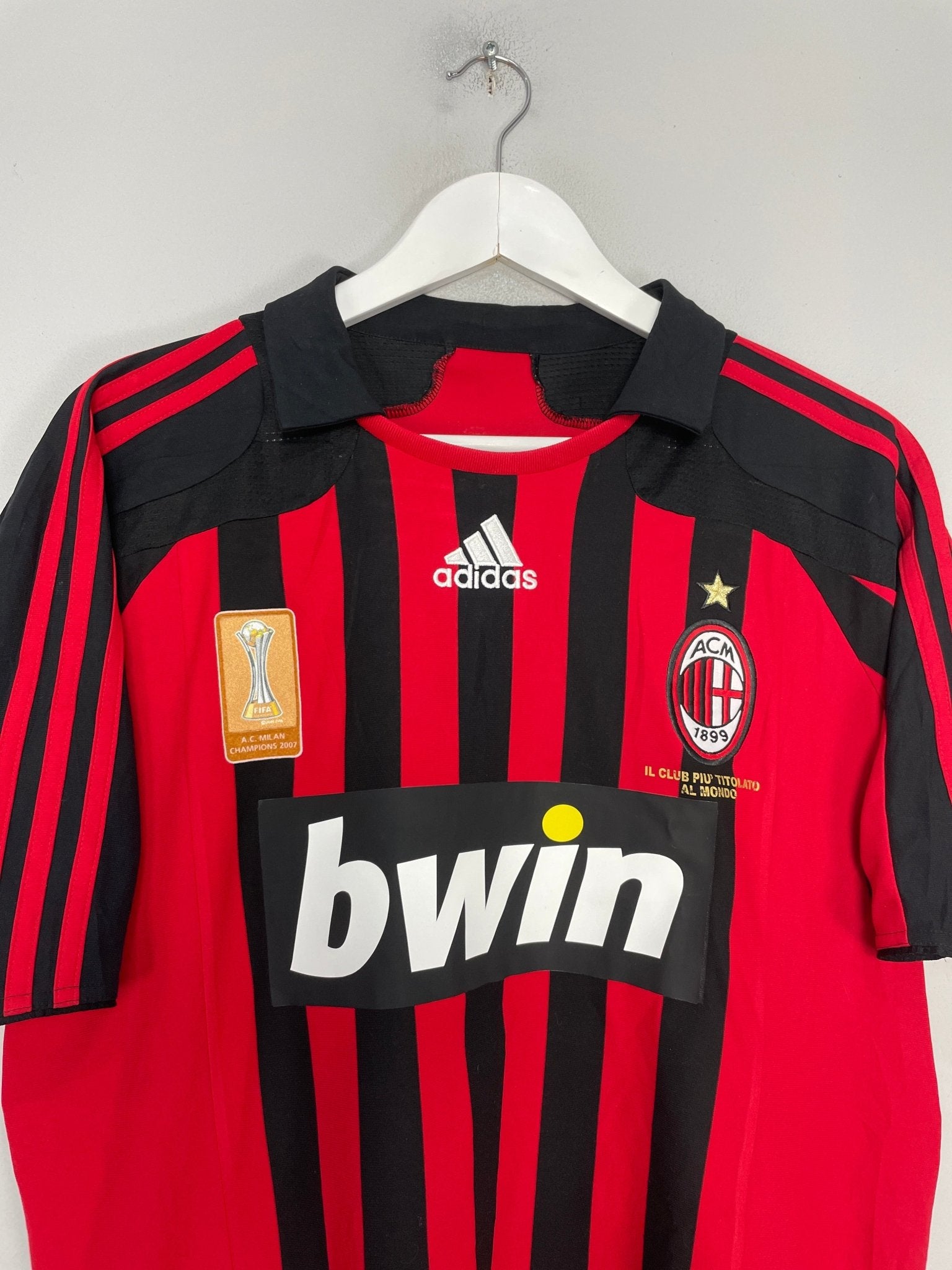 Shop 2007/08 AC MILAN RONALDO #99 HOME SHIRT (M) ADIDAS, classic football shirts, vintage football shirts & retro soccer jerseys at Cult Kits