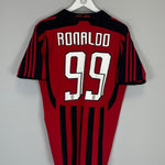 2007/08 AC MILAN RONALDO 99 HOME SHIRT (M) ADIDAS - Cult Kits - Medium - Buy Vintage Football Shirts, Authentic Retro Football Shirts For Sale, Classic Football Shirts & Soccer Jersey
