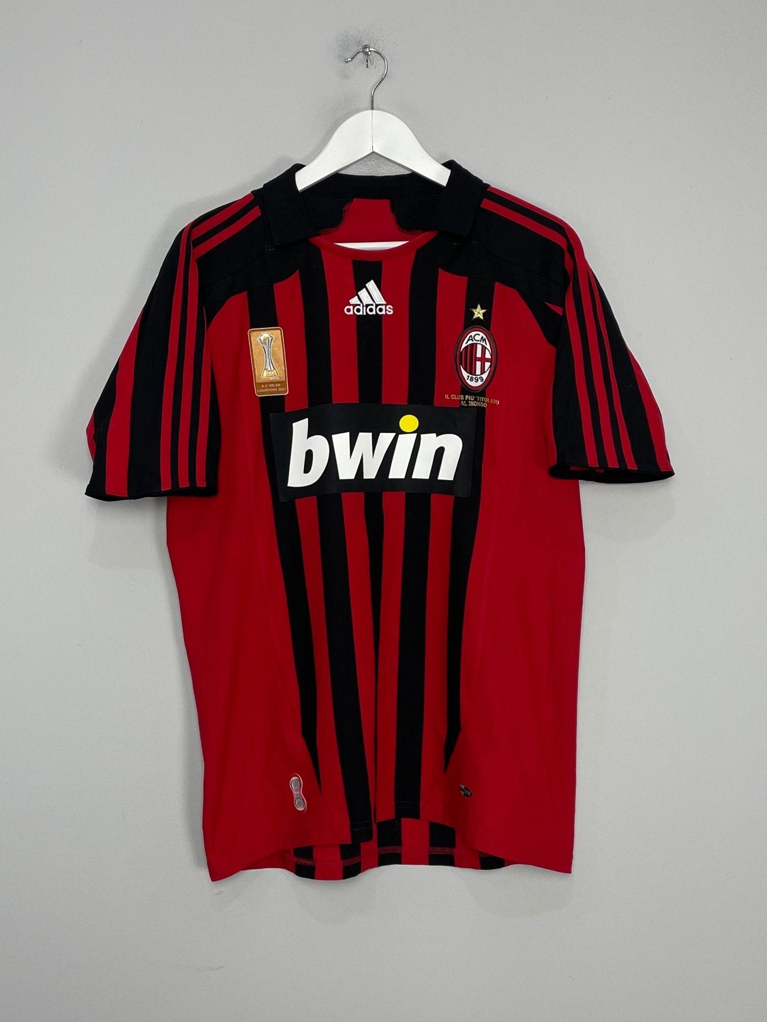 Shop 2007/08 AC MILAN RONALDO #99 HOME SHIRT (M) ADIDAS, classic football shirts, vintage football shirts & retro soccer jerseys at Cult Kits