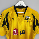Shop 2007/08 AEK ATHENS HOME SHIRT (XL) PUMA, classic football shirts, vintage football shirts & retro soccer jerseys at Cult Kits