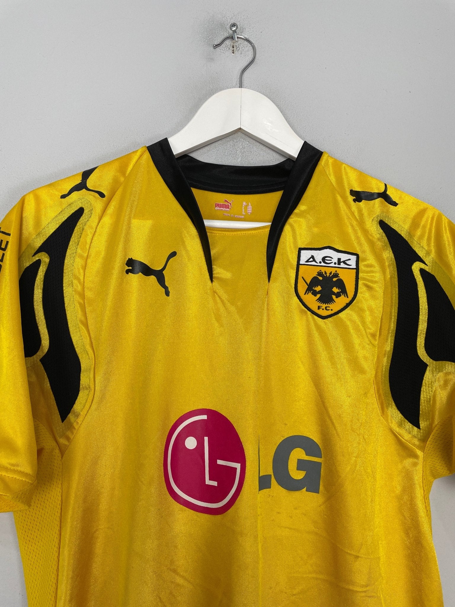 Shop 2007/08 AEK ATHENS RIVALDO #11 HOME SHIRT (L) PUMA, classic football shirts, vintage football shirts & retro soccer jerseys at Cult Kits