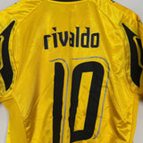 Shop 2007/08 AEK ATHENS RIVALDO #11 HOME SHIRT (L) PUMA, classic football shirts, vintage football shirts & retro soccer jerseys at Cult Kits