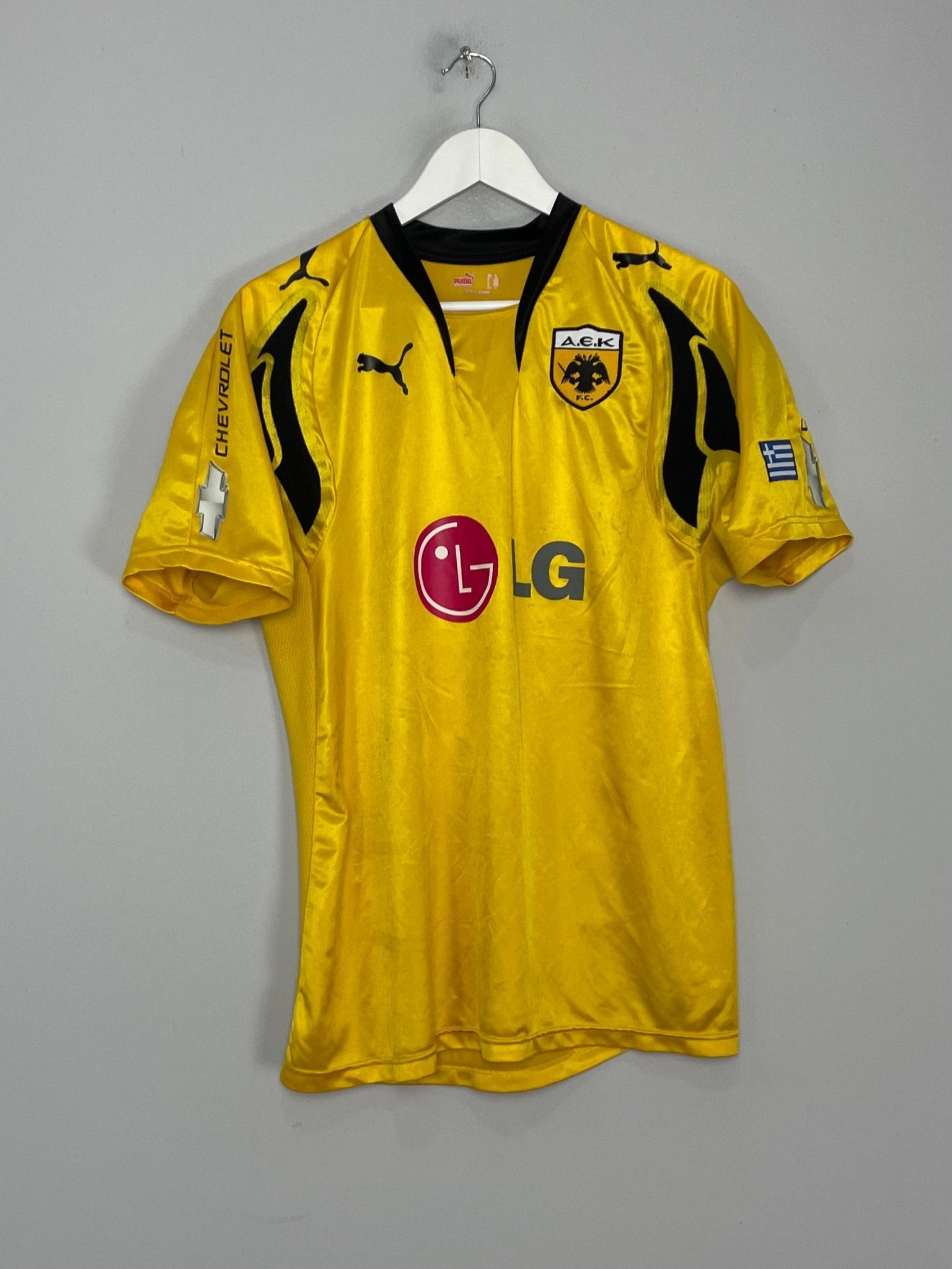 Shop 2007/08 AEK ATHENS RIVALDO #11 HOME SHIRT (L) PUMA, classic football shirts, vintage football shirts & retro soccer jerseys at Cult Kits