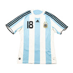 Buy 2007/08 ARGENTINA MESSI 18 HOME SHIRT (M) ADIDAS ~ Free worldwide shipping available ~ Authentic Vintage Football Shirts from Cult Kits