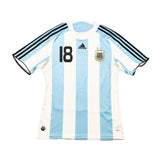 Buy 2007/08 ARGENTINA MESSI 18 HOME SHIRT (M) ADIDAS ~ Free worldwide shipping available ~ Authentic Vintage Football Shirts from Cult Kits