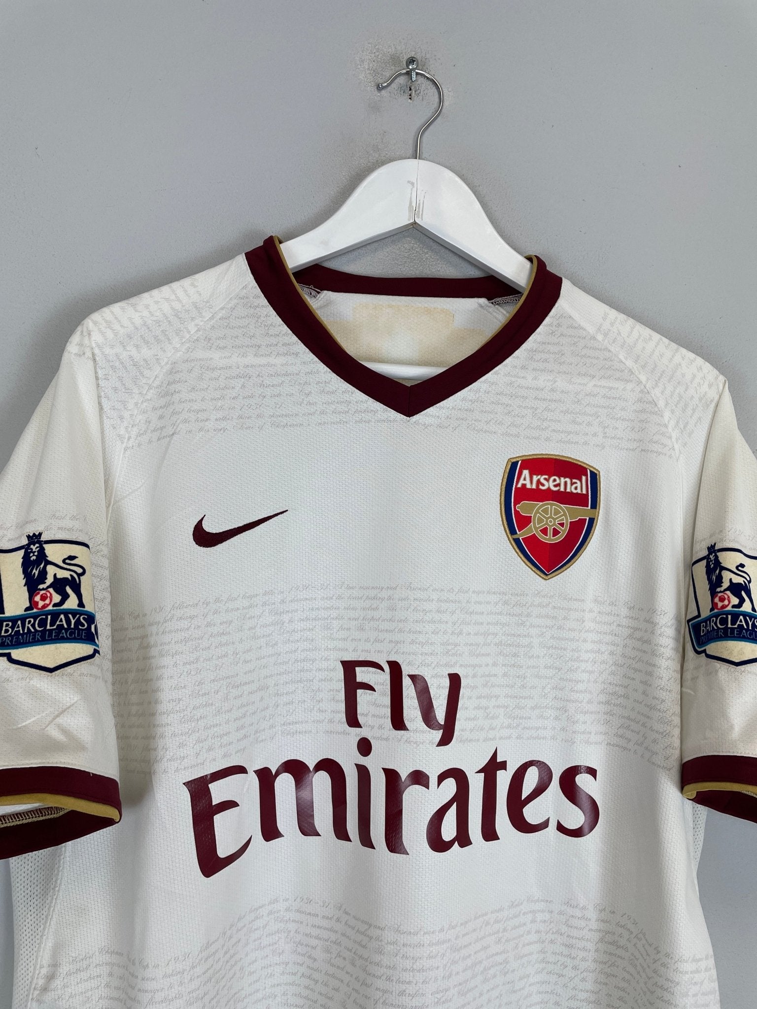 Shop 2007/08 ARSENAL FABREGAS #4 AWAY SHIRT (L) NIKE, classic football shirts, vintage football shirts & retro soccer jerseys at Cult Kits