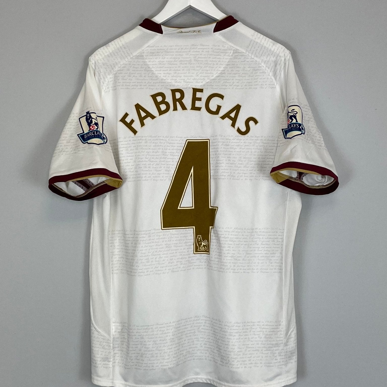2007/08 ARSENAL FABREGAS #4 AWAY SHIRT (L) NIKE – Cult Kits