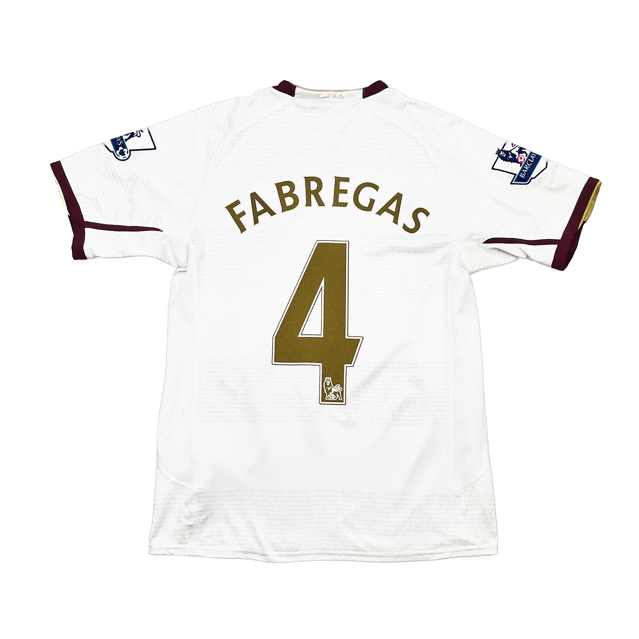Buy 2007/08 Arsenal Fabregas 4 Away Shirt (S) Nike ~ Free worldwide shipping ~ Authentic Vintage Football Shirts from Cult Kits