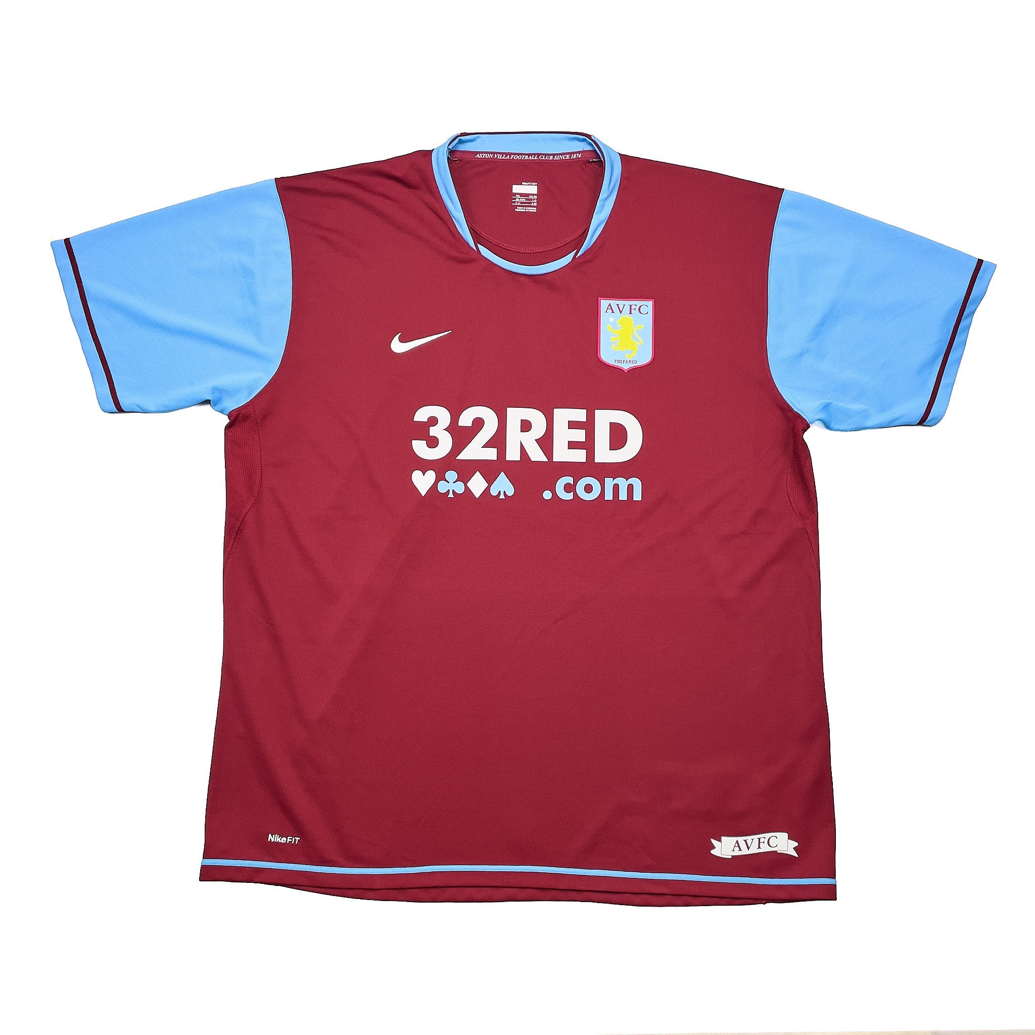 Buy 2007/08 Aston Villa Harewood 9 Home Shirt (XXL) Nike ~ Free worldwide shipping ~ Authentic Vintage Football Shirts from Cult Kits