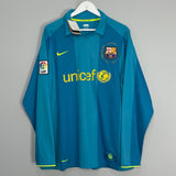 Shop 2007/08 BARCELONA *BNWT* HENRY #14 L/S AWAY SHIRT (L) NIKE, classic football shirts, vintage football shirts & retro soccer jerseys at Cult Kits
