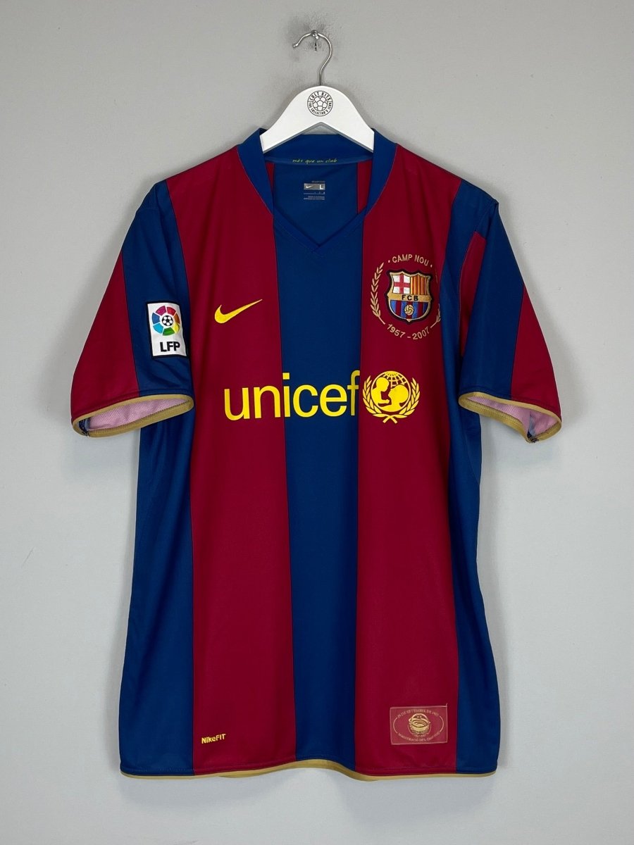2007/08 BARCELONA HENRY 14 HOME SHIRT (L) NIKE - Cult Kits - Large - Buy Vintage Football Shirts, Authentic Retro Football Shirts For Sale, Classic Football Shirts & Soccer Jersey