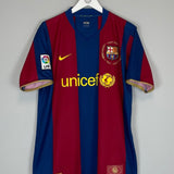 2007/08 BARCELONA HENRY 14 HOME SHIRT (L) NIKE - Cult Kits - Large - Buy Vintage Football Shirts, Authentic Retro Football Shirts For Sale, Classic Football Shirts & Soccer Jersey