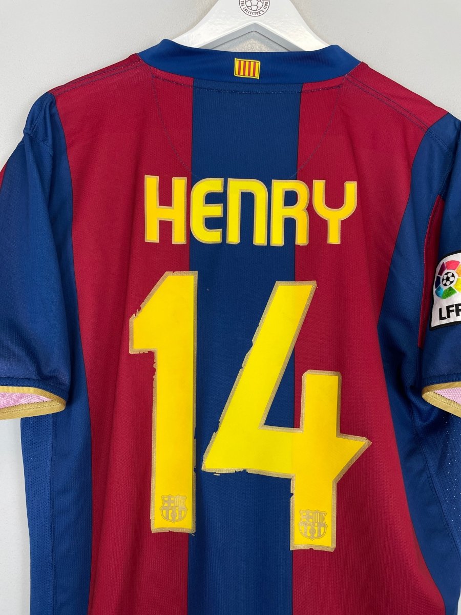 2007/08 BARCELONA HENRY 14 HOME SHIRT (L) NIKE - Cult Kits - Large - Buy Vintage Football Shirts, Authentic Retro Football Shirts For Sale, Classic Football Shirts & Soccer Jersey