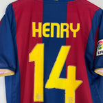 2007/08 BARCELONA HENRY 14 HOME SHIRT (L) NIKE - Cult Kits - Large - Buy Vintage Football Shirts, Authentic Retro Football Shirts For Sale, Classic Football Shirts & Soccer Jersey