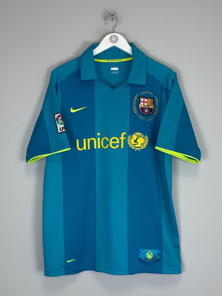 2007/08 BARCELONA MARQUEZ 4 AWAY SHIRT (L) NIKE - Cult Kits - Large - Buy Vintage Football Shirts, Authentic Retro Football Shirts For Sale, Classic Football Shirts & Soccer Jersey