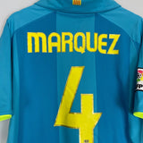 2007/08 BARCELONA MARQUEZ 4 AWAY SHIRT (L) NIKE - Cult Kits - Large - Buy Vintage Football Shirts, Authentic Retro Football Shirts For Sale, Classic Football Shirts & Soccer Jersey
