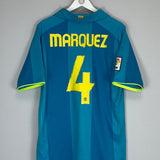 2007/08 BARCELONA MARQUEZ 4 AWAY SHIRT (L) NIKE - Cult Kits - Large - Buy Vintage Football Shirts, Authentic Retro Football Shirts For Sale, Classic Football Shirts & Soccer Jersey