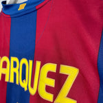 Shop 2007/08 BARCELONA MARQUEZ #4 HOME SHIRT (XXL) NIKE, classic football shirts, vintage football shirts & retro soccer jerseys at Cult Kits