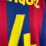Shop 2007/08 BARCELONA MARQUEZ #4 HOME SHIRT (XXL) NIKE, classic football shirts, vintage football shirts & retro soccer jerseys at Cult Kits